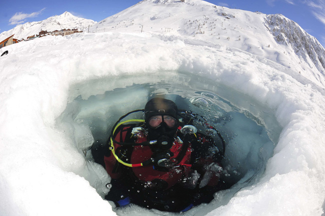 La plongée sous glace en altitude