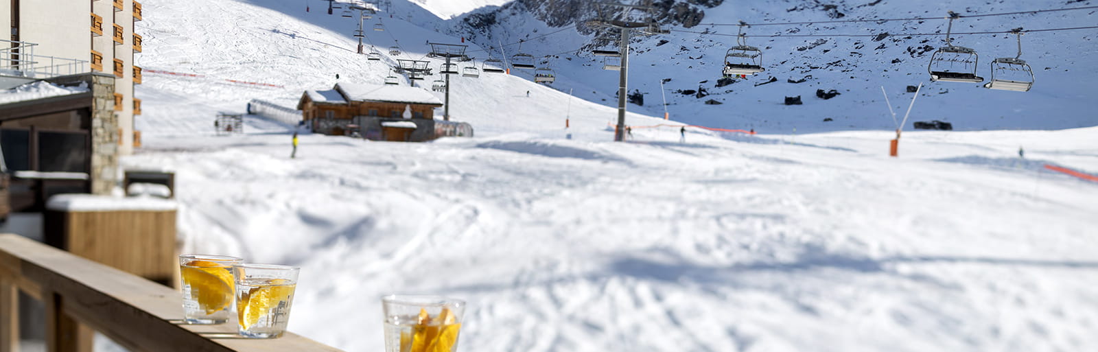 Ynycio Tignes Val Claret - View of the ski slope